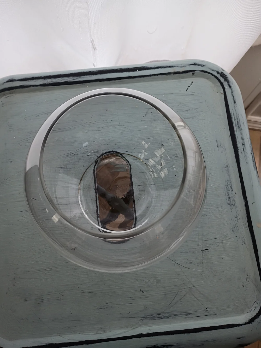 Clear Glass Bubble Bowl Vase Round Table Decor Centerpiece 5